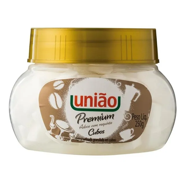 Açúcar Refinado Granulado  Em Cubos União Pote 250g