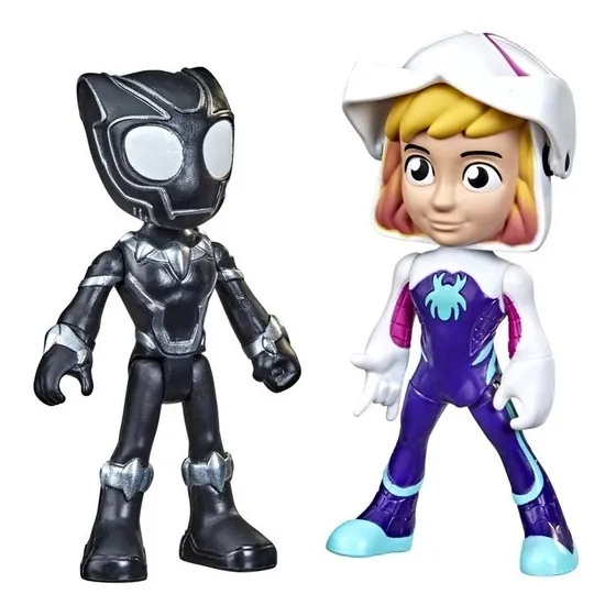 Figura De Acción Marvel Ghost-spider Y Pantera Negra