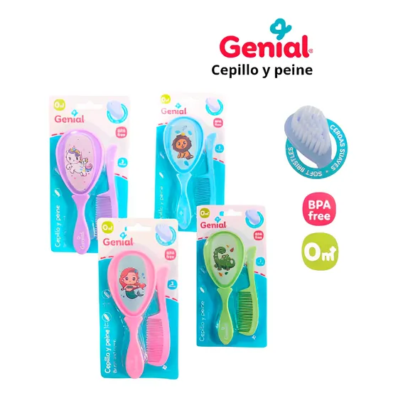 Set De Cepillo Y Peine Para Bebes Genial