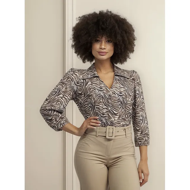 Blusa Missing 113f200 Cebra Adan