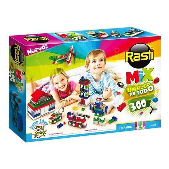 Bloques Mix 300 Piezas Original Rasti