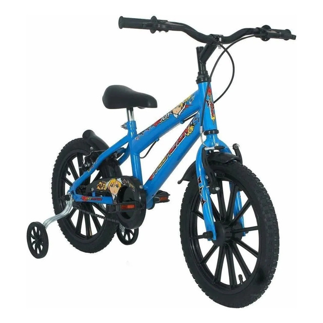 Bicicleta Para Meninos Joy Aro 16 Com V-brake Cor Azul Free Action Bicicleta Para Meninos Joy Aro 16 Com V-brake Cor Azul Free Action