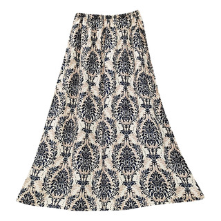 Falda De Moda Para Mujer, Estampado Casual, Cintura Elástica Falda De Moda Para Mujer, Estampado Casual, Cintura Elástica