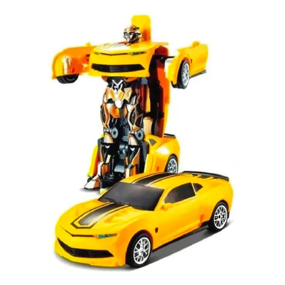 Auto Transformers Convertible A Robot Luces Sonido Bumblebee