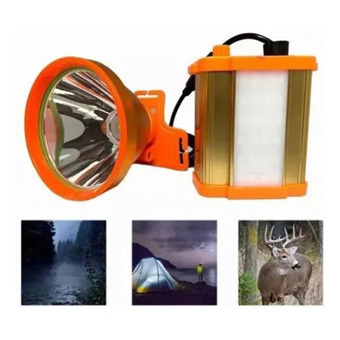 Lámpara Minera Cacería La Bestia Faro De Largo Alcance Led