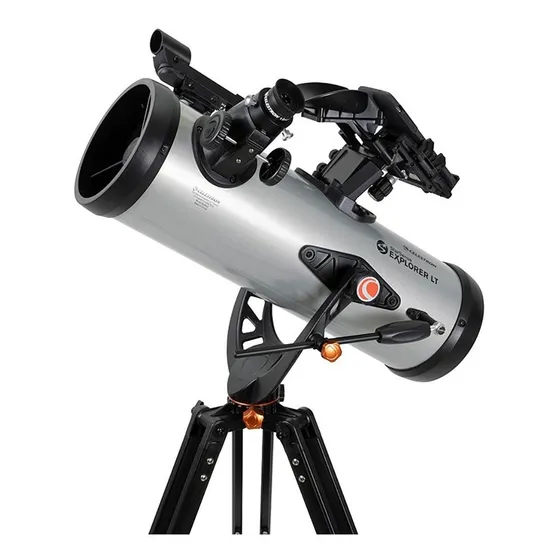 Telescopio Celestron Autoguiado Por Celular Explorer 114az Color Gris