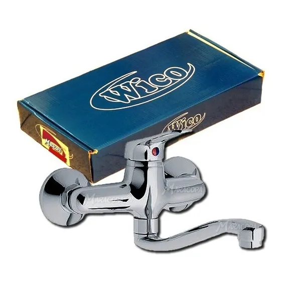 Monocomando Pared Para Cocina Pico Bajo 20cm Wico Rimontti