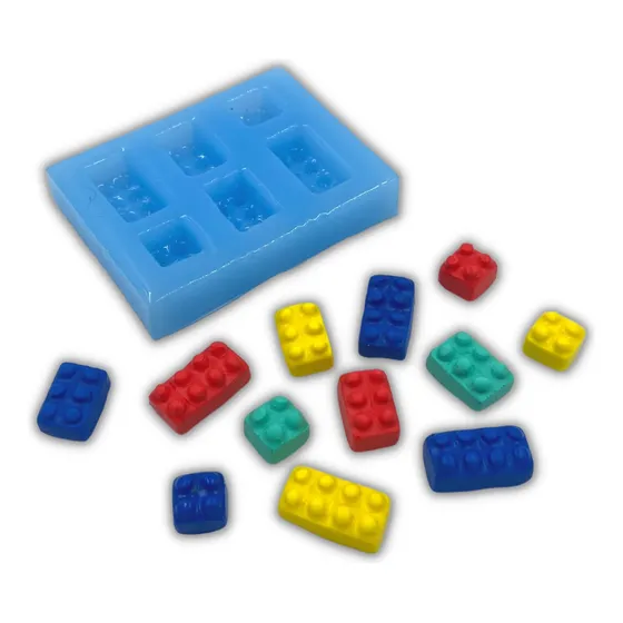 Molde De Silicona Legos, Ideal Para Fondat O Porcelana Fria