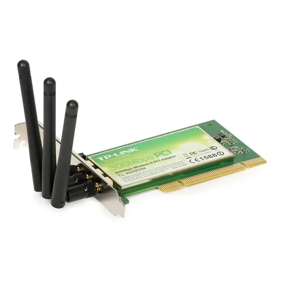 Tarjeta De Red Wifi Tl-wn951n 300mbps Pci  3 Antenas