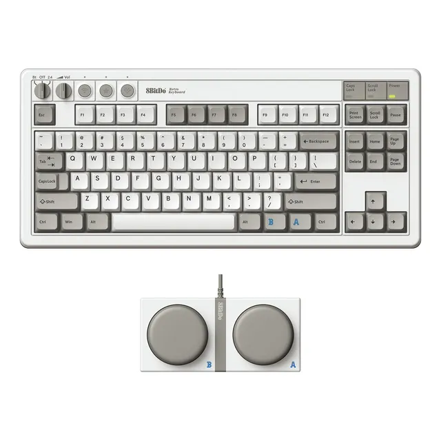 Teclado Retromecánico Bluetooth De 8 Bitdos/2.4g/usb-c - M
