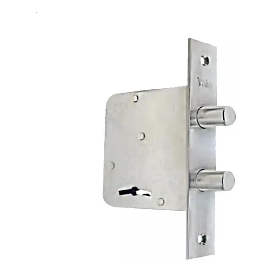 Cerradura Seguridad Pernos Yale Paleta Embutir 490 + 2 Llave Color Gris