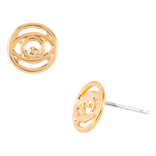 Aretes Pequeños Ojo Turco Baño De Oro Nice Anti Malas Vibras Aretes Pequeños Ojo Turco Baño De Oro Nice Anti Malas Vibras