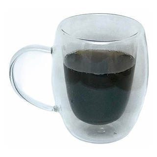 Taza De Vidrio Doble Pared Cap 175ml Aislado Cafe Y Te Taza De Vidrio Doble Pared Cap 175ml Aislado Cafe Y Te