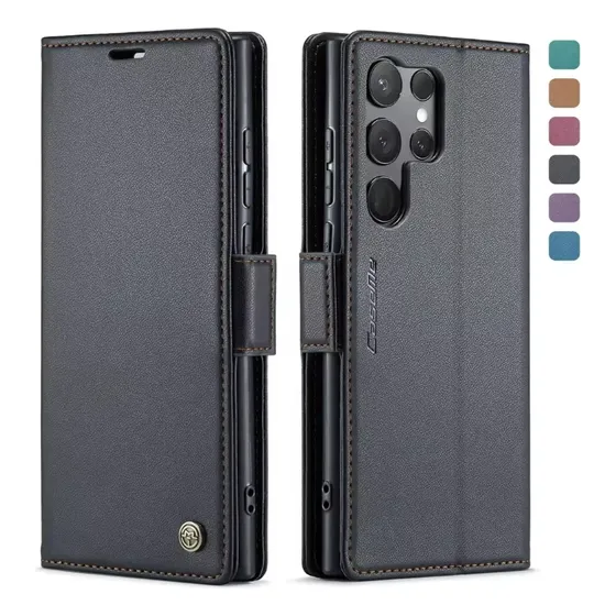 Funda Caseme Leather Cuero Para Samsung S23 Ultra Colores