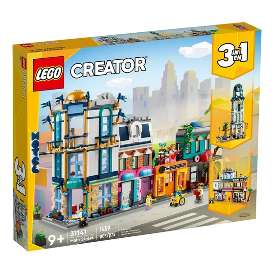 Lego Creator 3en1 Calle Principal 31141 - 1459 Pz Versión Del Personaje Chica En Silla De Ruedas