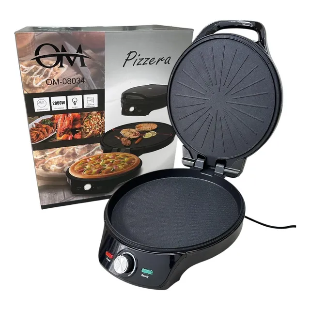 Pizzera Electrica Pizza Om Antiadherente 2000w