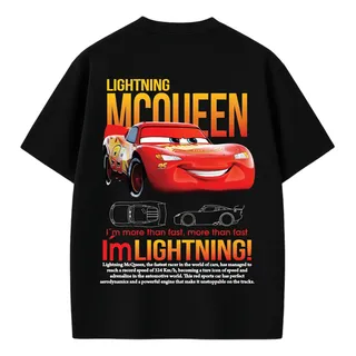 Bearing Wear Camiseta Casal Mcqueen E Sally Carros Oversized Streetwear