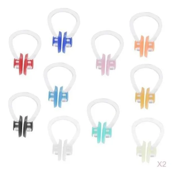 . Pack De 20 Pinzas Nasales De Silicona, Protector Nasal