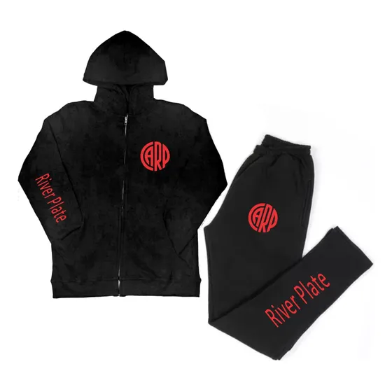 Conjunto Campera Y Pantalon River Plate Algodon Doble Friza