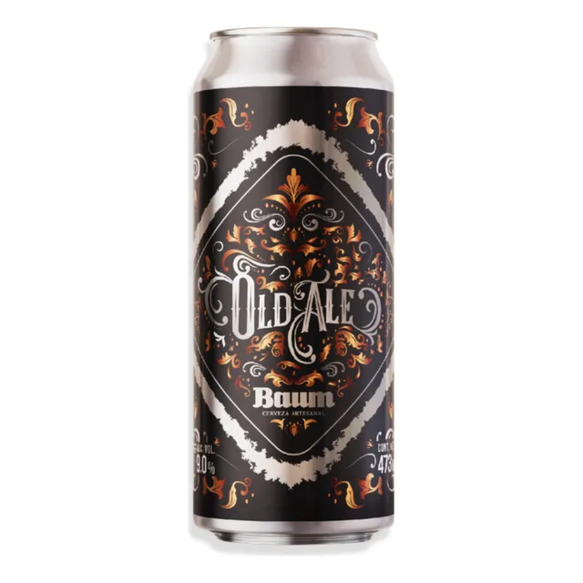 Cerveza Artesanal Roja Baum Old Ale Lata 473ml Argentina