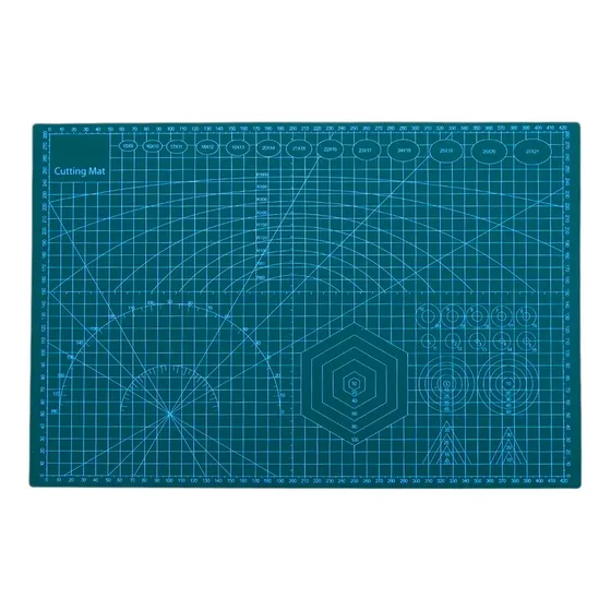 Lamina Tapete Tabla De Corte 60 X 40 Cm Doble Cara Verde