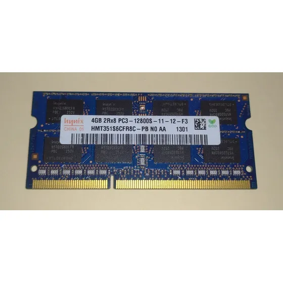Memoria Ram Hynix 4 Gb Ddr3 Pc3-12800 1600mhz Laptop, Usada