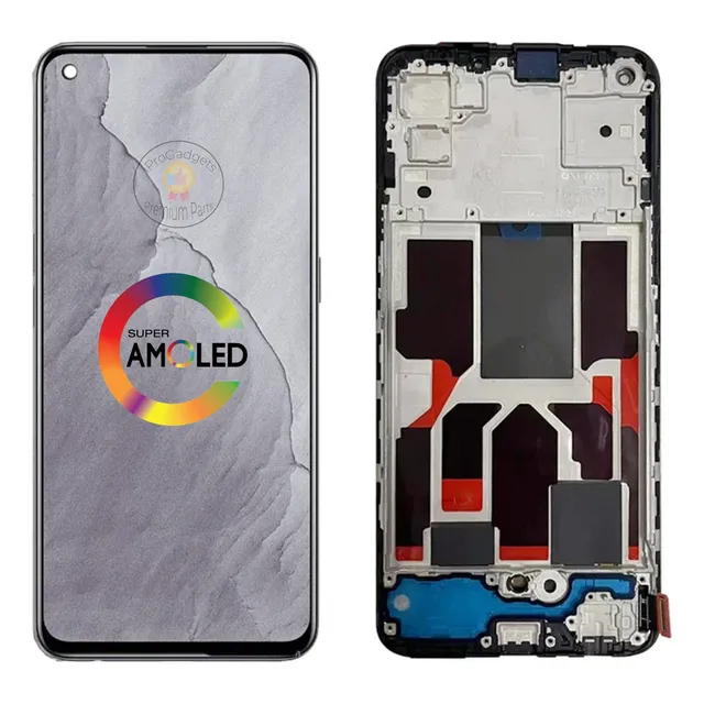 Compatível Tela Amoled Com Moldura Para Realme Gt Master