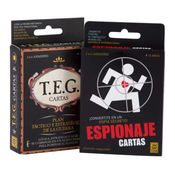 Combo 2 En 1 Teg Cartas + Espionaje Cartas Yetem Mundomanias