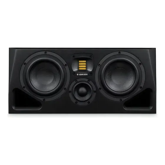 Monitor de estúdio ativo profissional Adam A77h 340 Watts 2x7, cor preta
