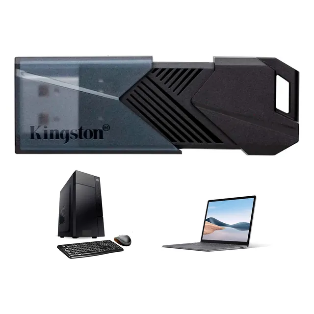 Memoria Usb Sistema Booteable Win 64gb Negro Ónix