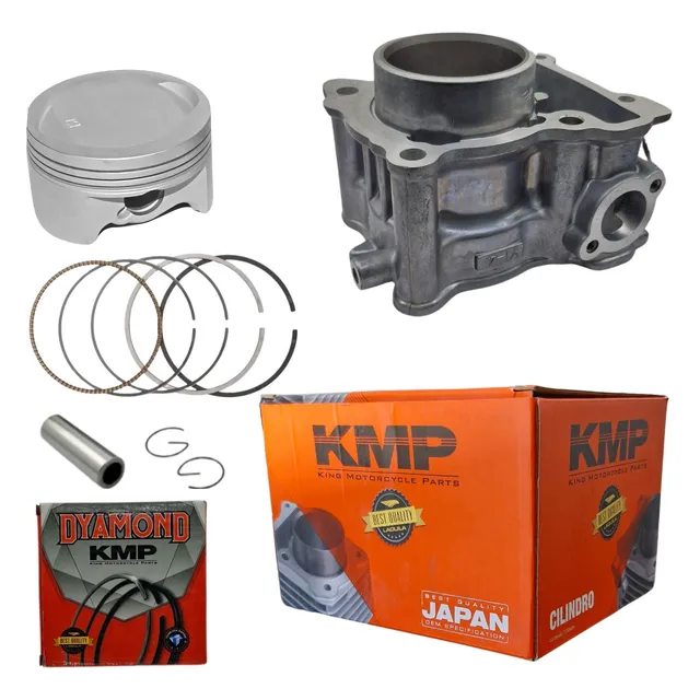 Kit Cilindro Kmp Nmax 16 A 20 Pistão Pino Travas E Anéis