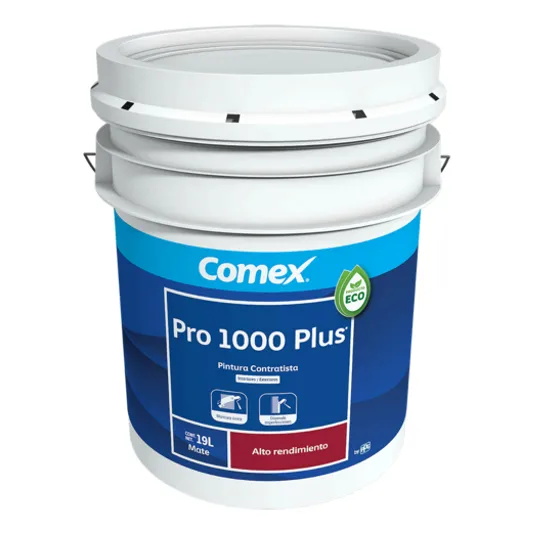 Cubeta 19l Pro1000 Plus Mate Comex Colores Lavable Oso Mate