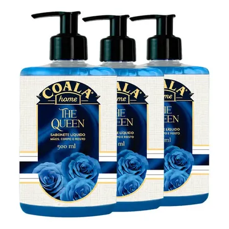 Kit 3 Sabonete Líquido Coala Home - The Queen - 500ml