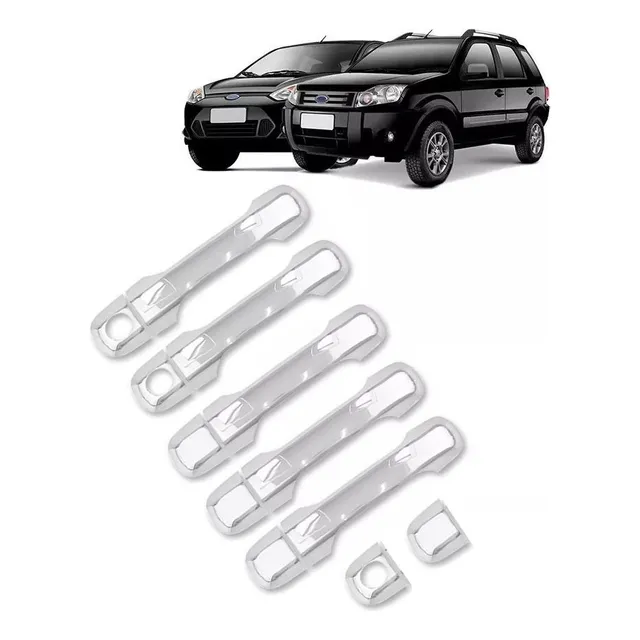 Kit De 5 Cubre Manijas Cromadas Ecosport 03/12 Fiesta 02/09
