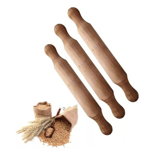 X3 Uslero De Madera Rodillo Pizza Uslero Amasar Pan Rodillo X3 Uslero De Madera Rodillo Pizza Uslero Amasar Pan Rodillo