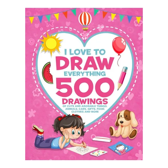 Libro De Dibujo Para Niñas, Estimula Creatividad 500 Dibujos