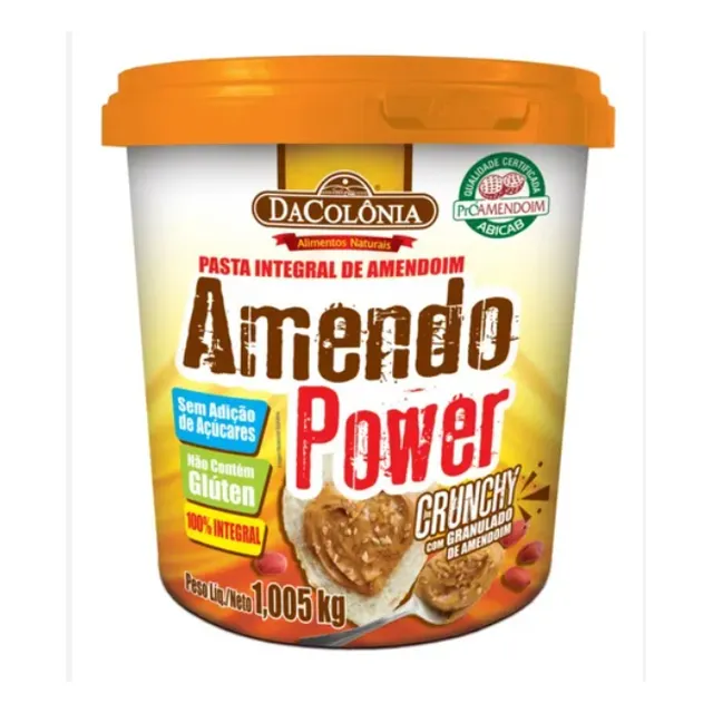 Mantequilla De Mani Crunch Sin Gluten 1kg100% Maní Dacolonia