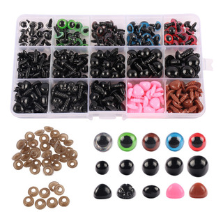 Kit 280 Peças Olhos E Focinhos Para Amigurumi Com Travas Kit 280 Peças Olhos E Focinhos Para Amigurumi Com Travas