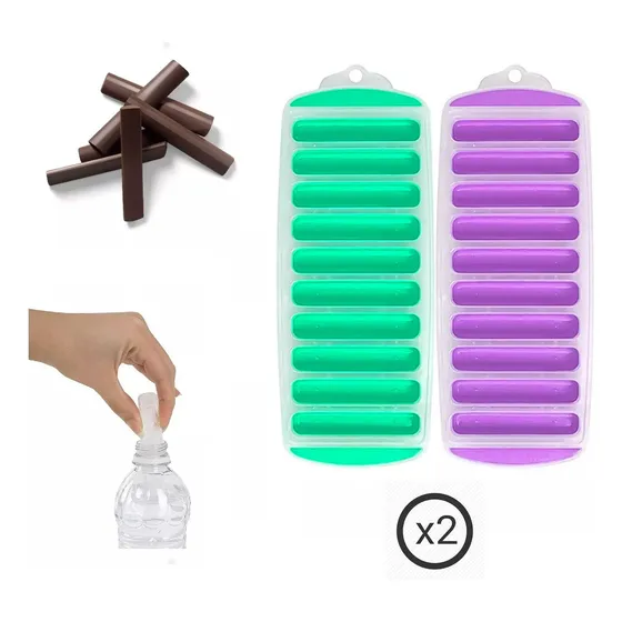 Molde De Silicon Barra Hielo Chocolates Jabones 