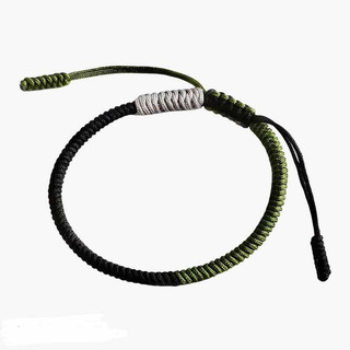 Pulsera Tibetana Combinada Verde/negro Pulsera Tibetana Combinada Verde/negro