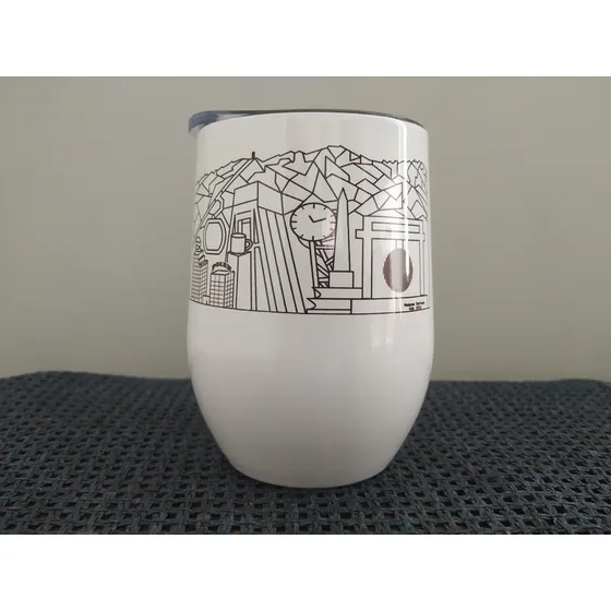 Vaso Térmico Con Tapa Plástica Dispensadora