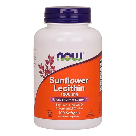 Suplementos Now Foods Lecitina De Girasol 1200 Mg Con Fosfat
