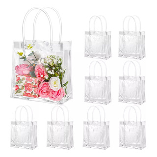 30 Bolsa Regalo Con Asa Transparentes Boda Bautizo Recuerdos 30 Bolsa Regalo Con Asa Transparentes Boda Bautizo Recuerdos