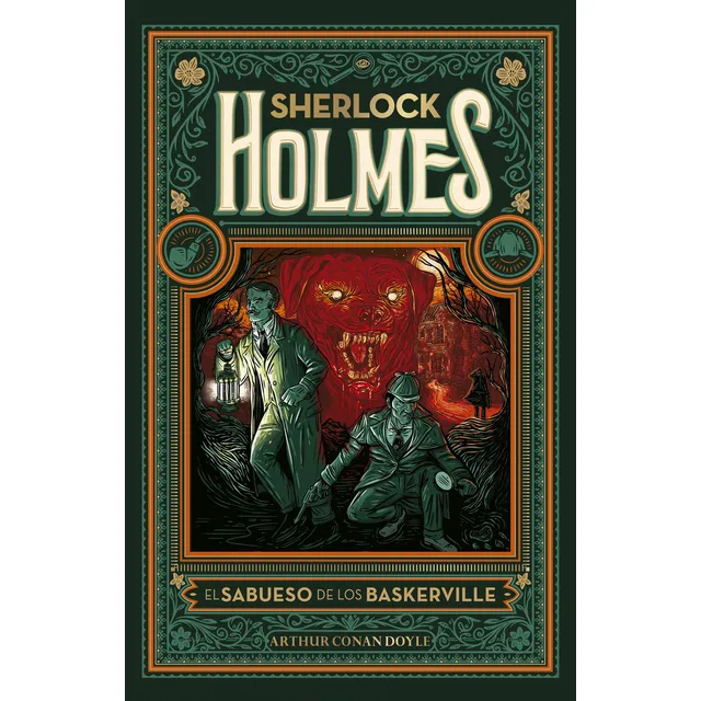 EL SABUESO DE LOS BASKERVILLE - ILUSTRADO, de Sir Arthur an Doyle / Emiliano Renzi. Editorial El Ateneo, tapa dura en español, 2023