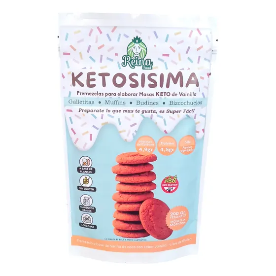 Ketosisima Reina Food Premezclas Masas Keto Sin Tacc 200g