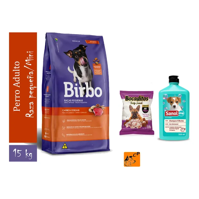 Alimento Seco Premium Birbo 15kg Carne Para Perros Pequeños