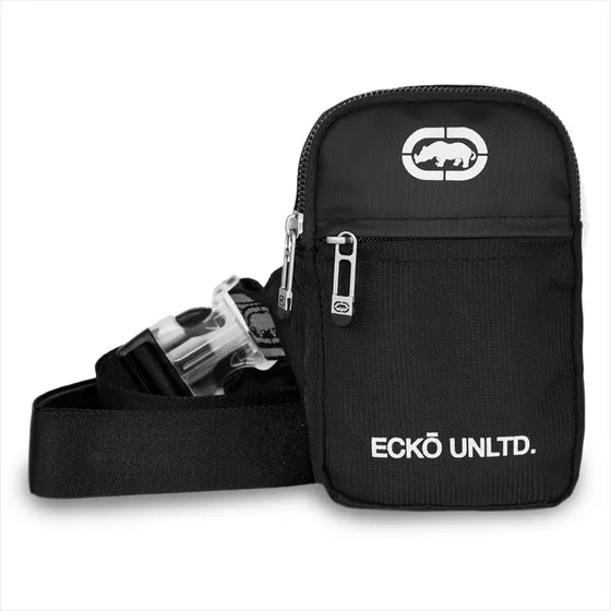 Bolsa Transversal Shoulder Bag Reforçada Moderna Preta Cor Preto