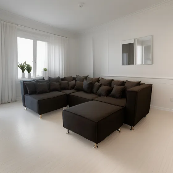 Juego De Living Sillón Cubo Longue Meken Living
