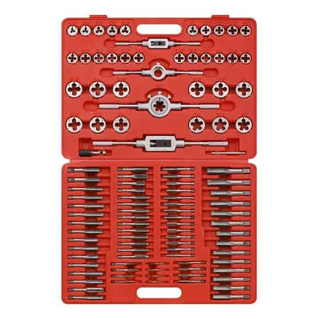 Jogo De Macho E Cossinete 110 Peças Tungstênio Com Maleta