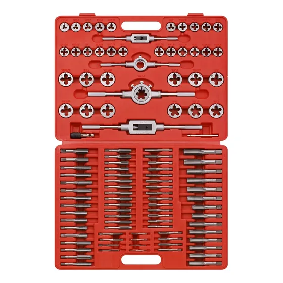 Jogo De Macho E Cossinete 110 Peças Tungstênio Com Maleta